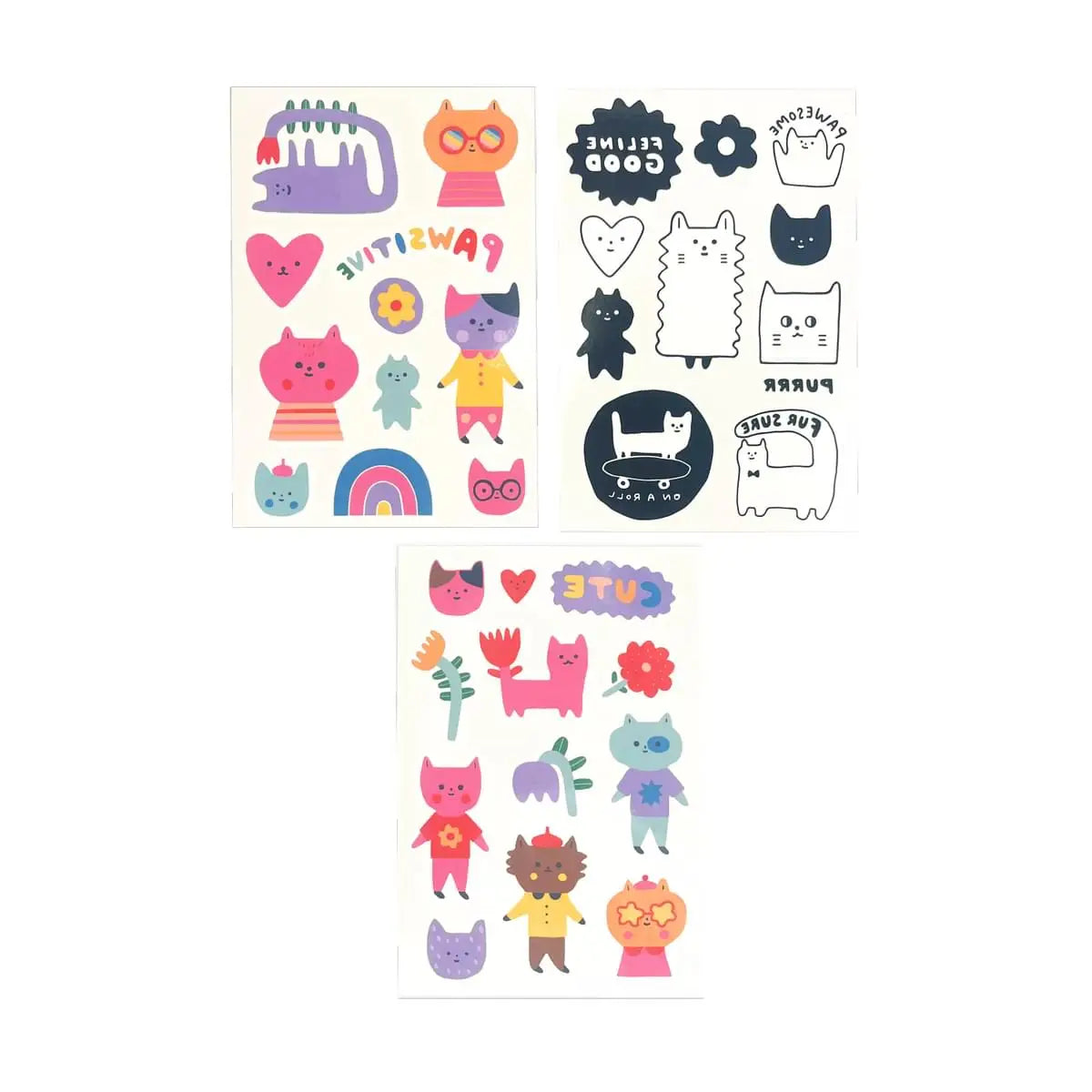 Mini Tattoo Palooza Temporary Tattoos X Suzy - Pawsitive Cat