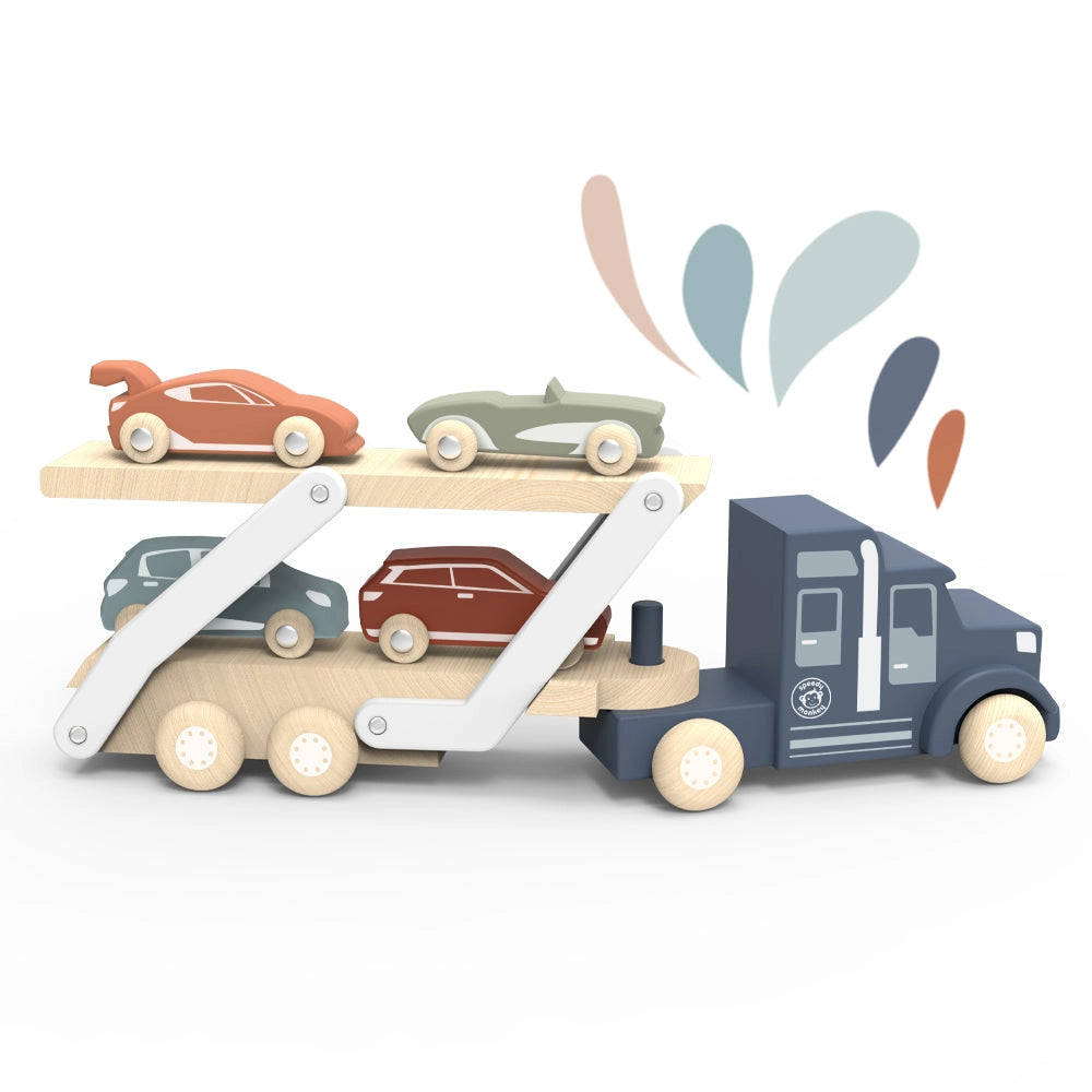 Car Transporter Wooden Truck
