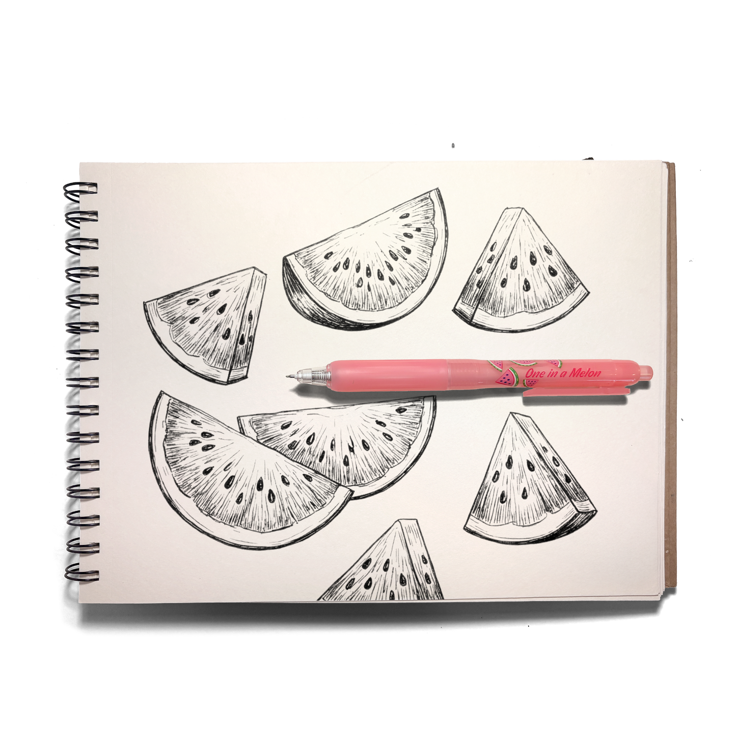 Fresh Squeezed Black Ink Scented Gel Pen - Watermelon