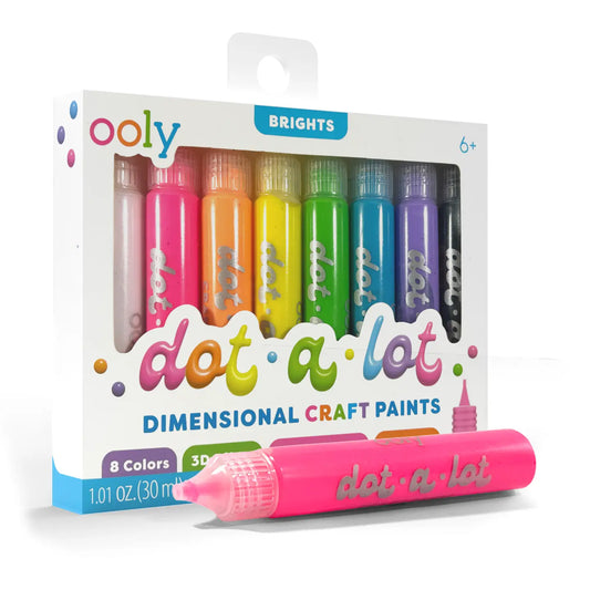 Dot-A-Lot: Dimensional Craft Paint - Bright (Set of 8)