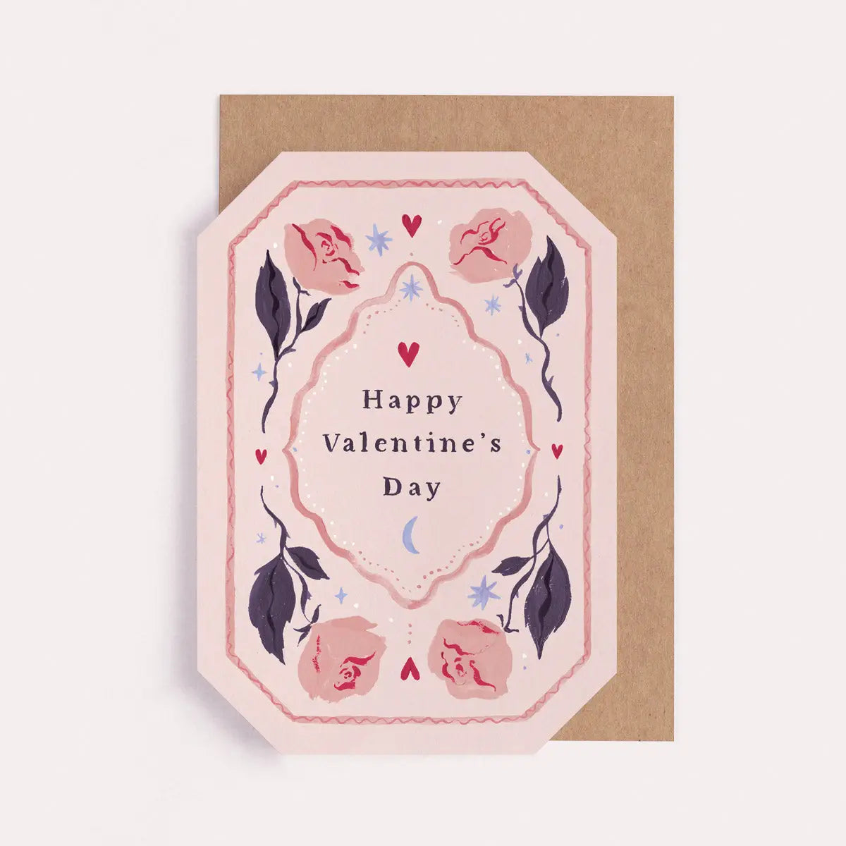 Roses Valentine's Card | Valentine’S Day Cards | Shaped Card