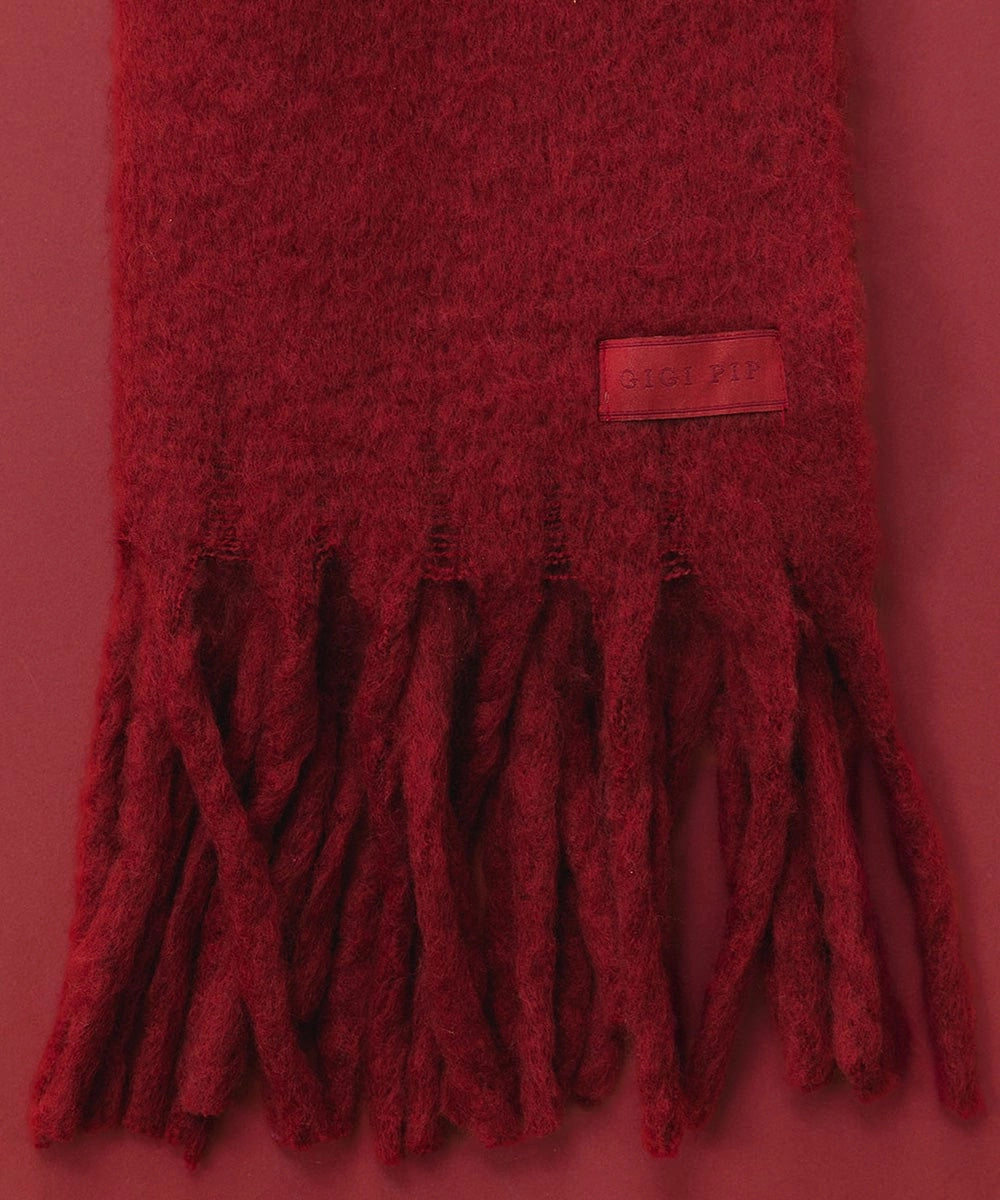 Mik Oversized Scarf (Burgundy)