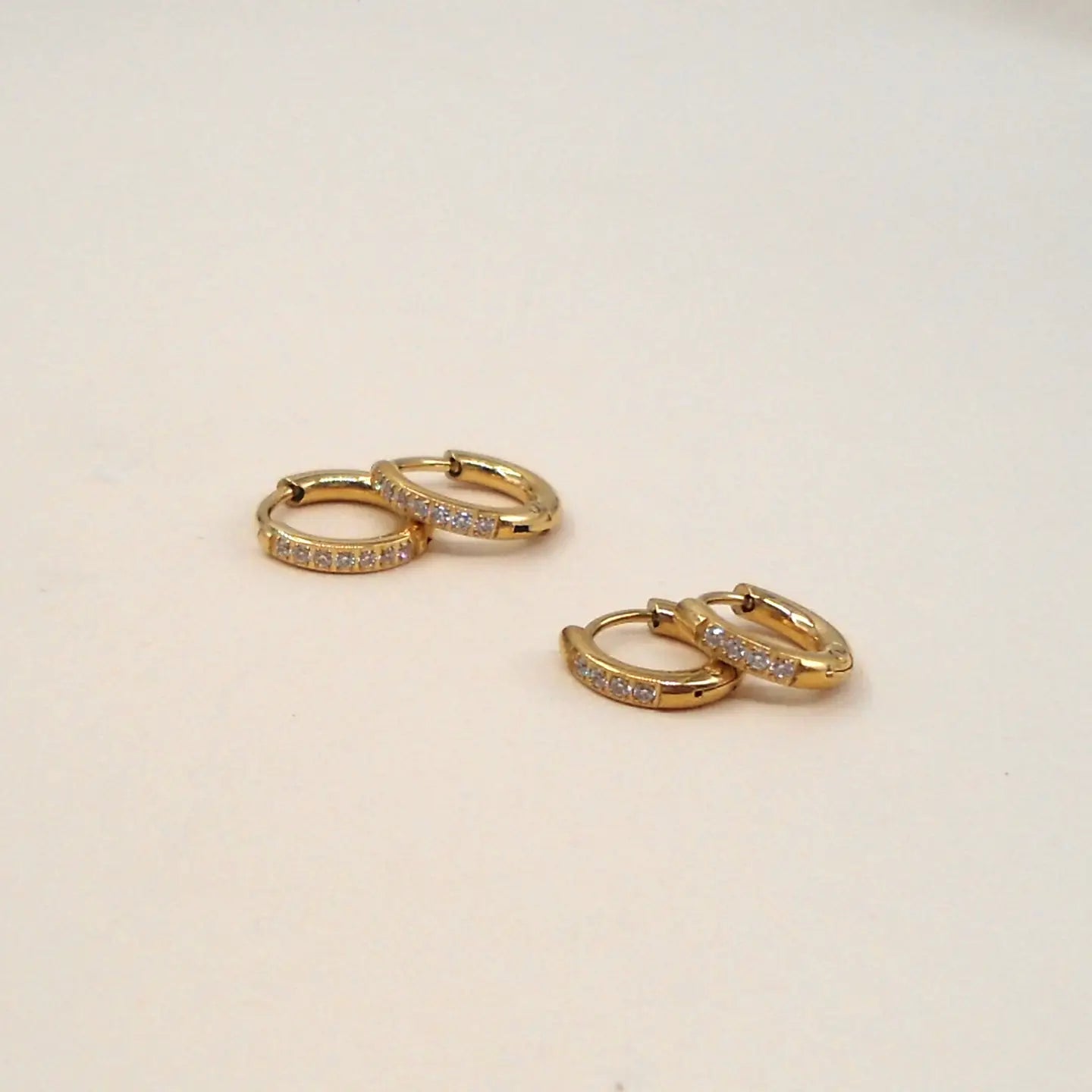 Cz Petite Hoops