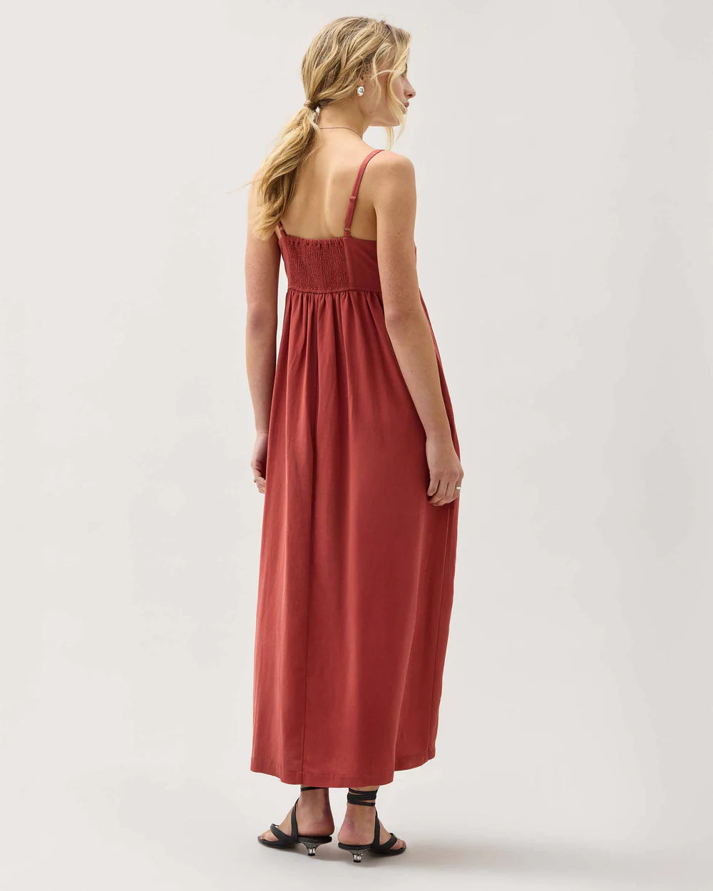 The Linen Maxi Dress - Marsala