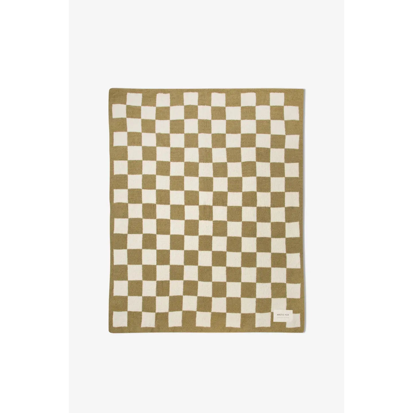 The Teddy Throw - 100% Recycled - Khaki Check