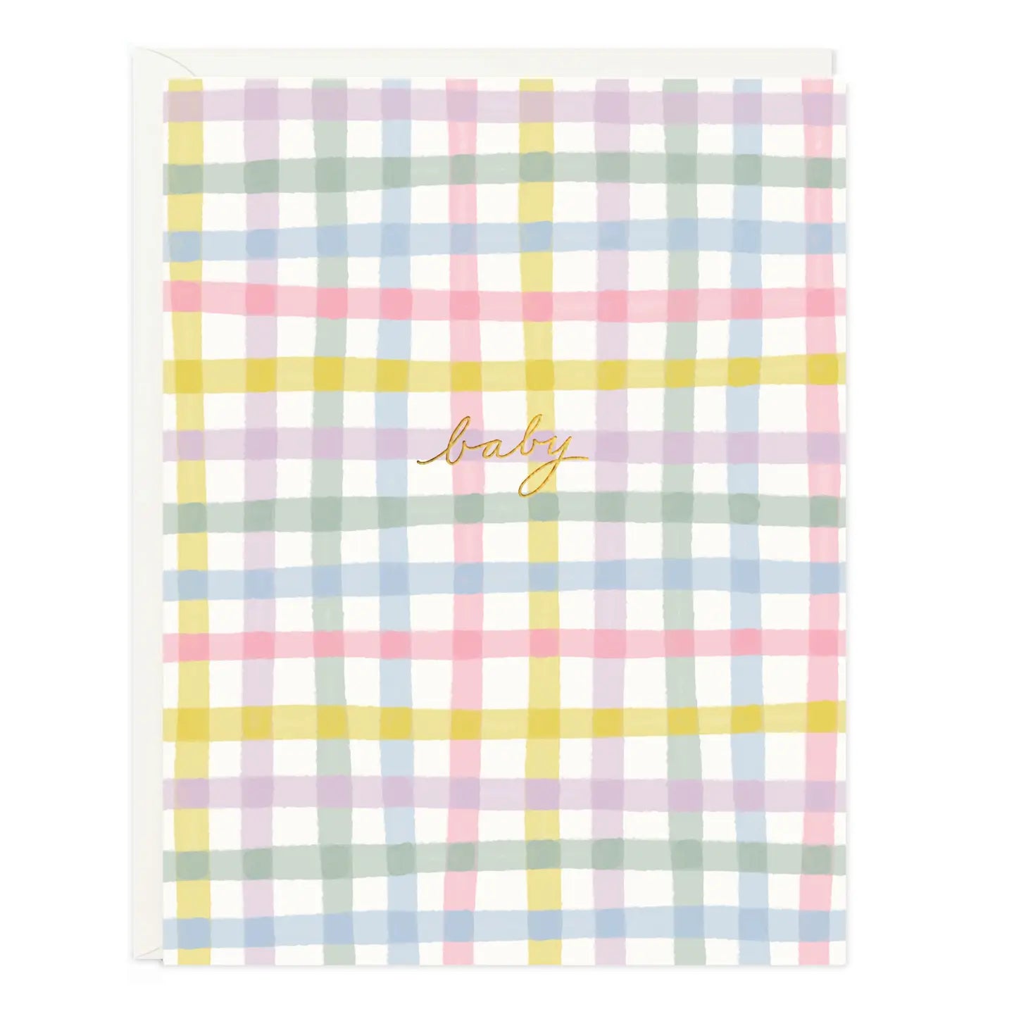 Baby Gingham Card