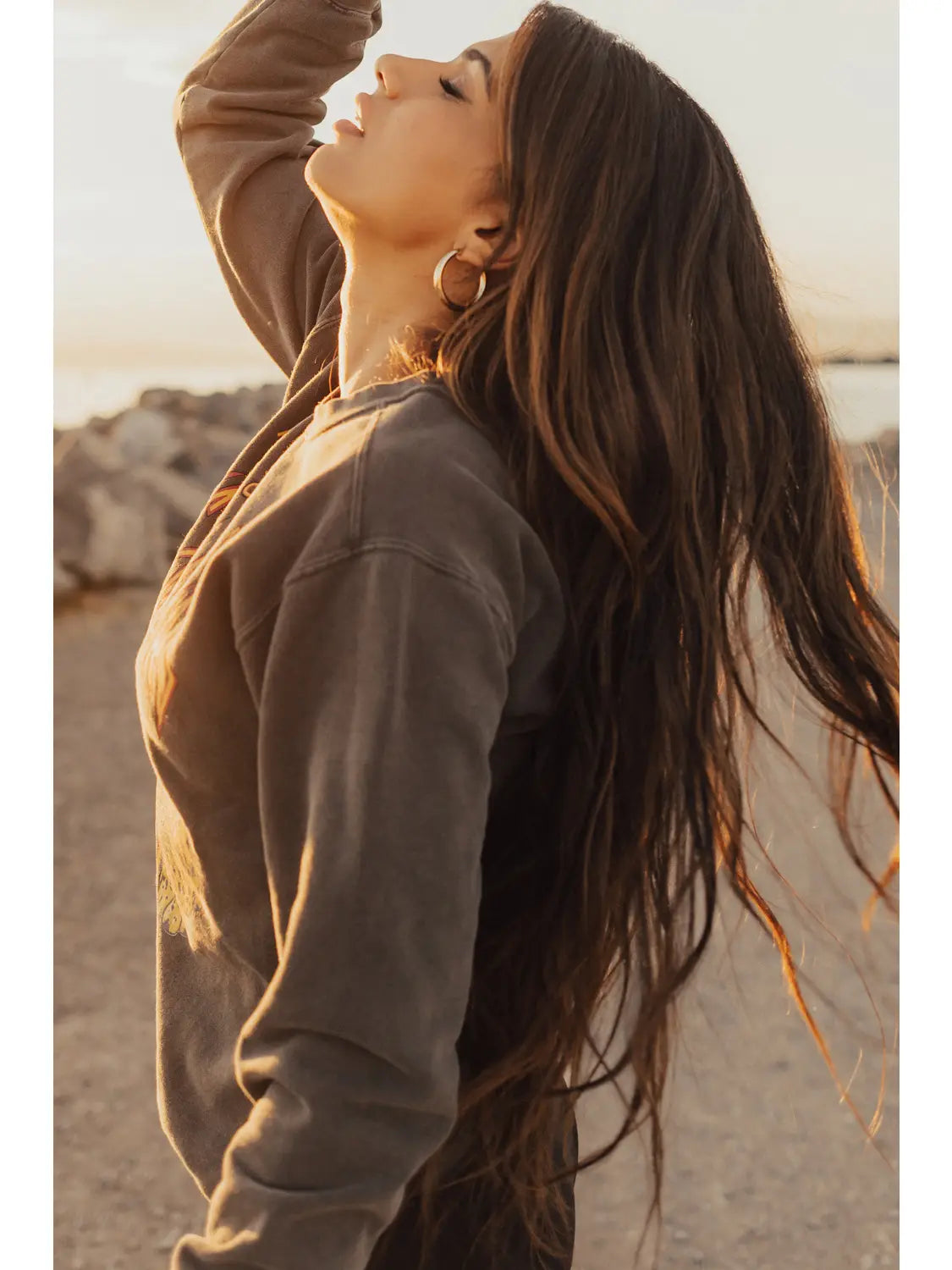 Upcycle Def Leppard Golden Sweater