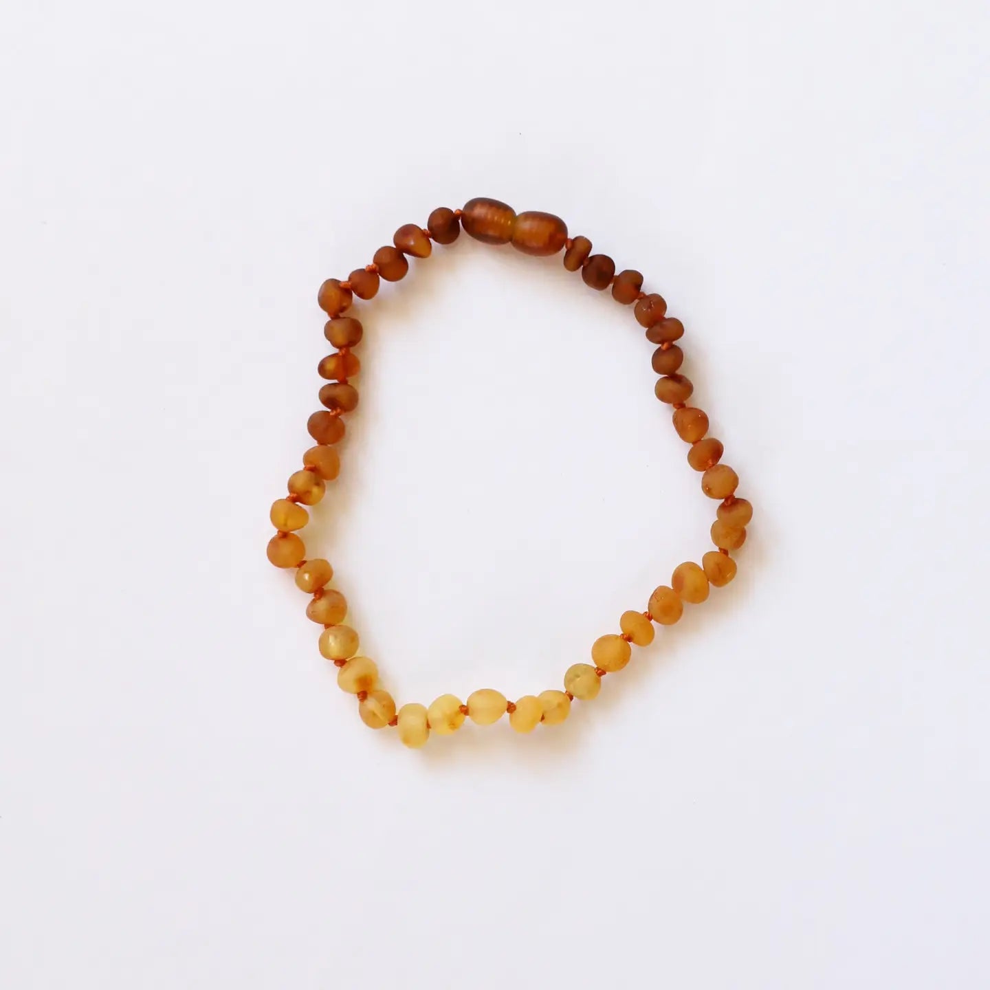 Raw Baltic Amber + Sunflower || Beaded Necklace ||