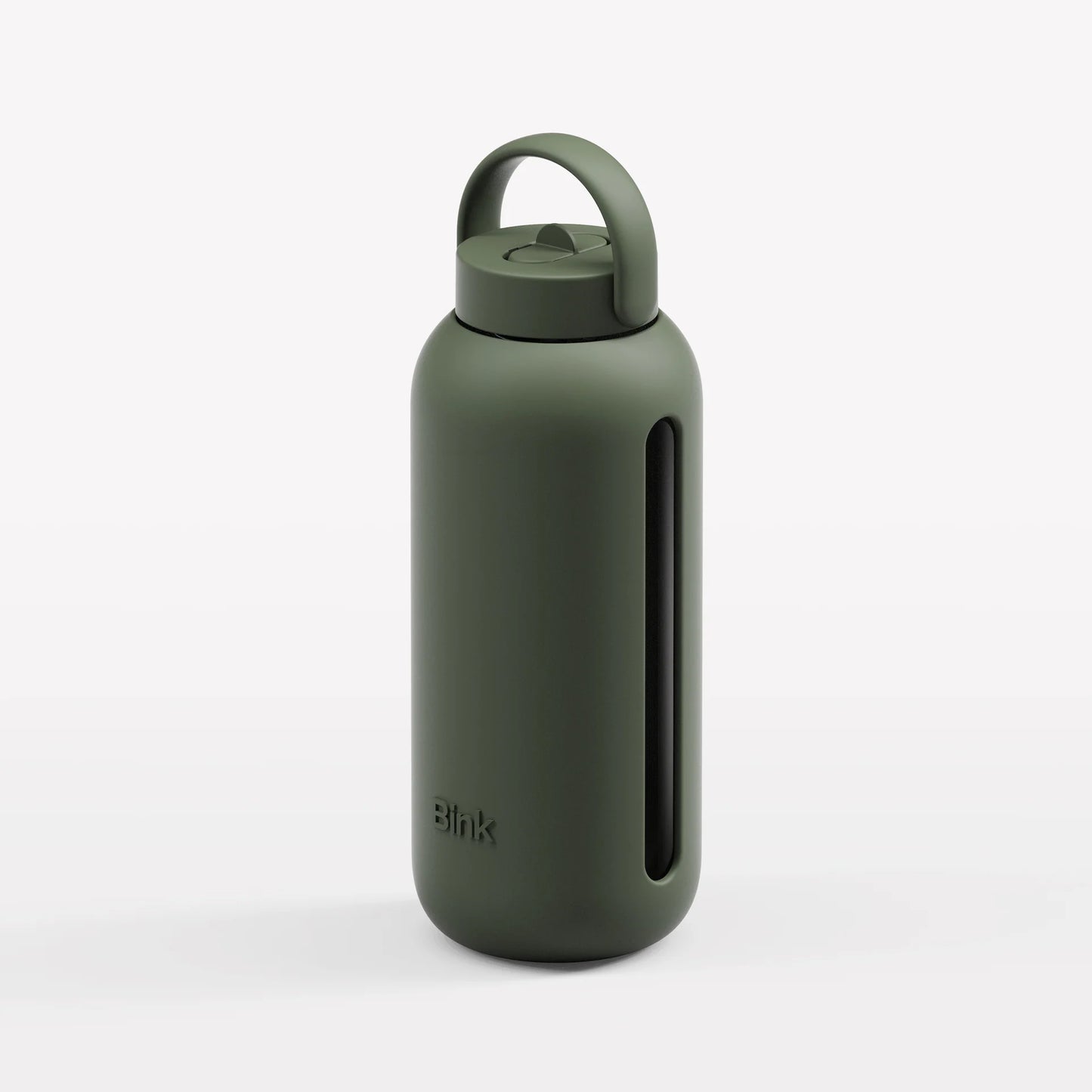 Big Bottle with Straw Cap (Moss)