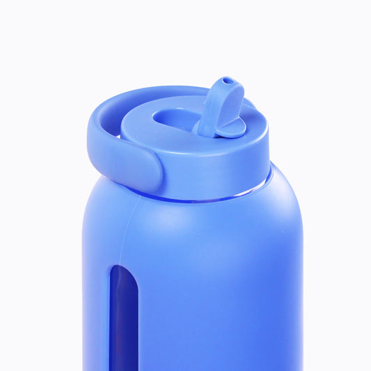 Big Bottle with Straw Cap (Cornflower)