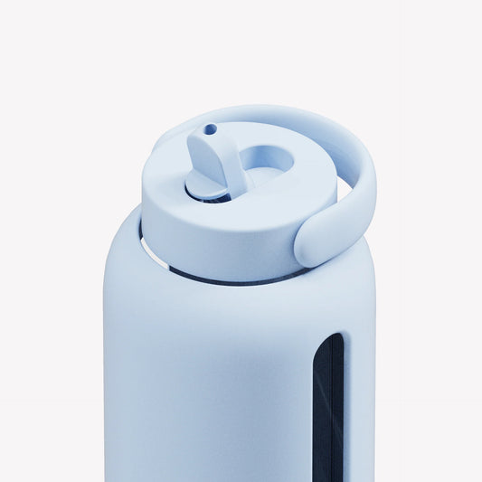 Big Bottle With Straw Cap (Glacier)