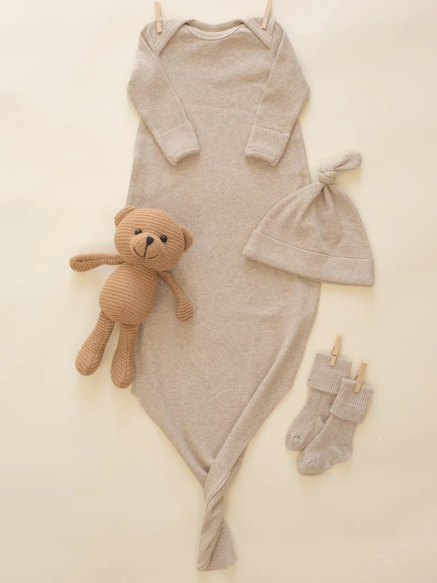 Melange Socks || Oatmeal, Rose