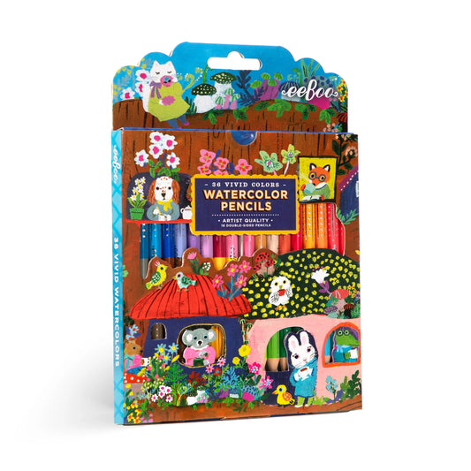 18 Double-Sided Watercolor Pencils Yumi's Mushrooms