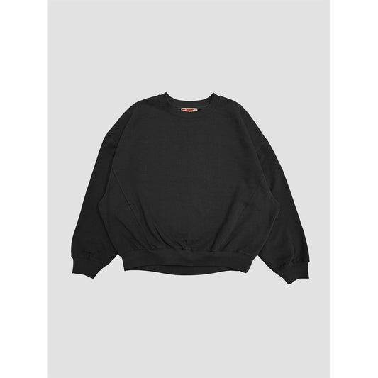 Organic Cotton Cozy Crewneck Sweatshirt (Washed Black)