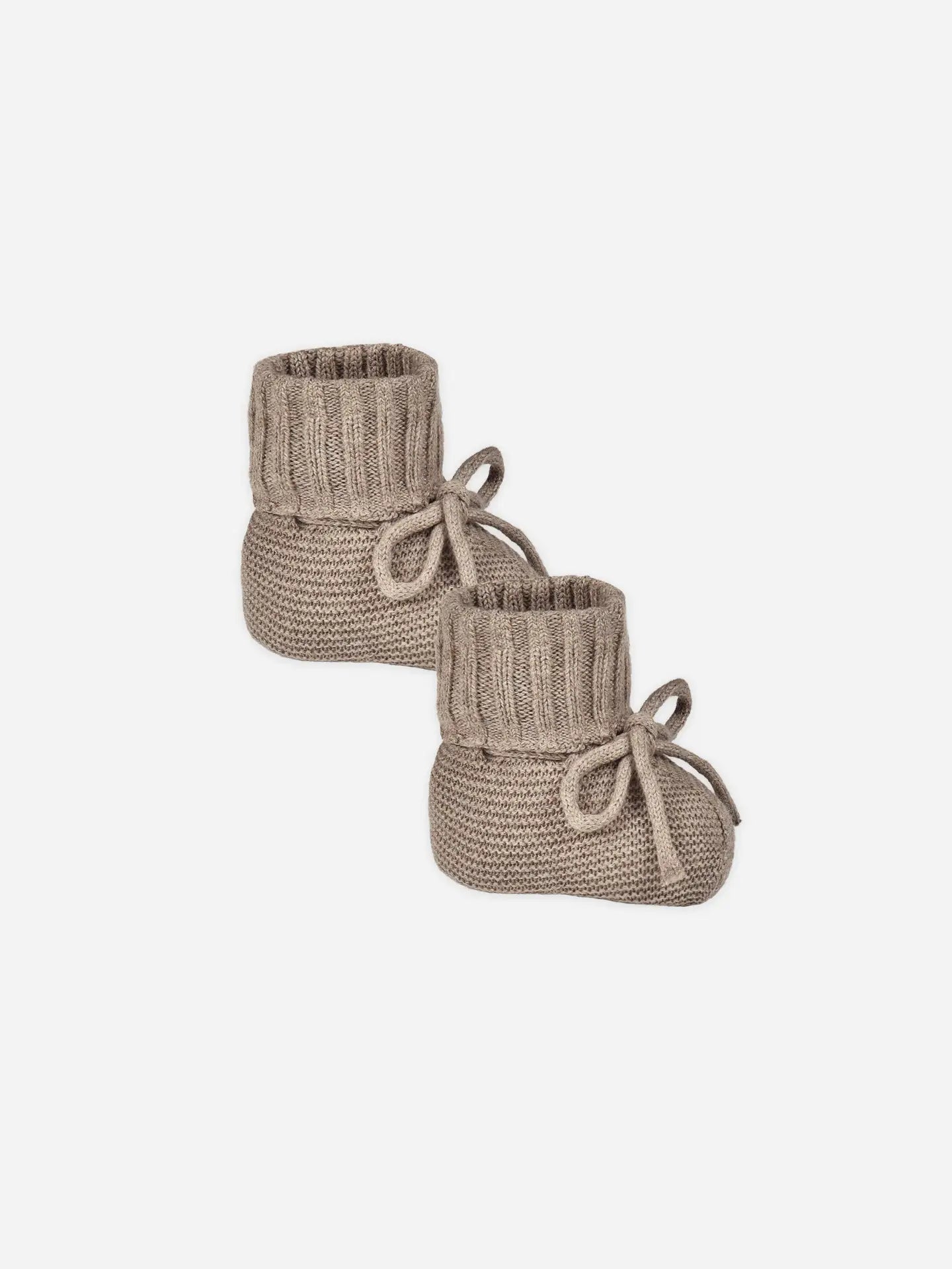 Knit Booties || Heathered Mocha