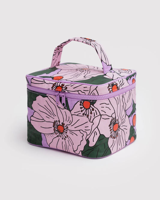 Large Cosmetic Case (Pink Poppy)