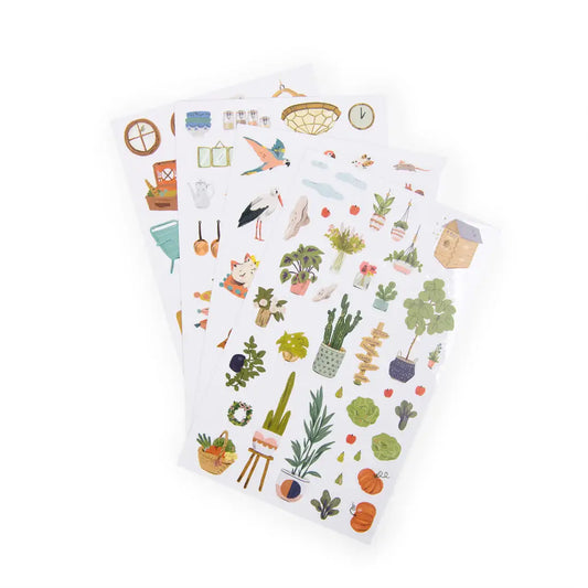 Coloring + Sticker Book