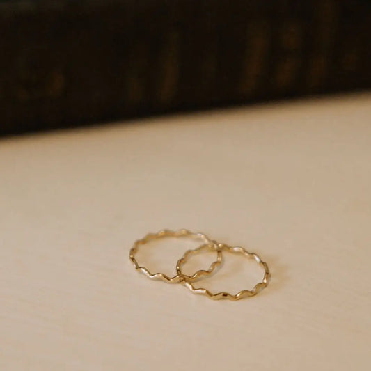 Stevie Gold Filled Wave Ring