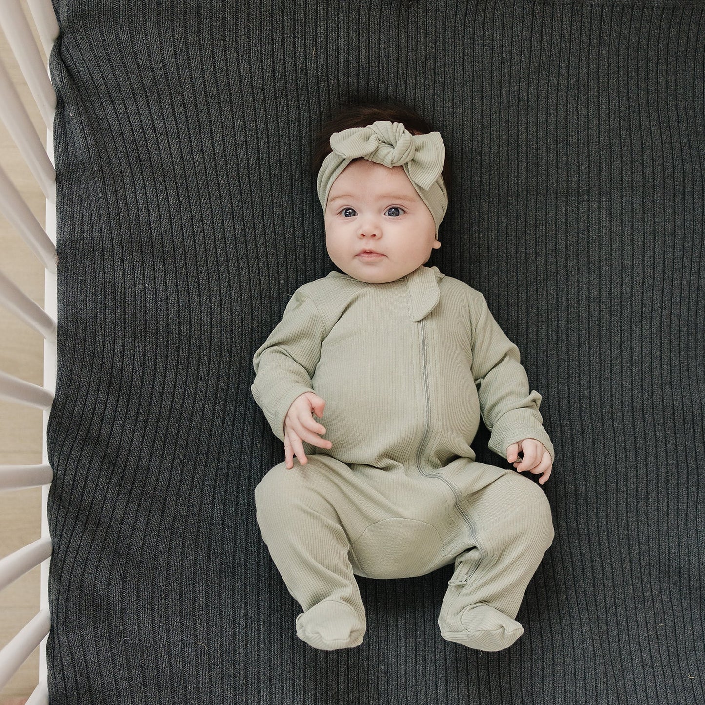 Sage Bamboo Footed Zipper