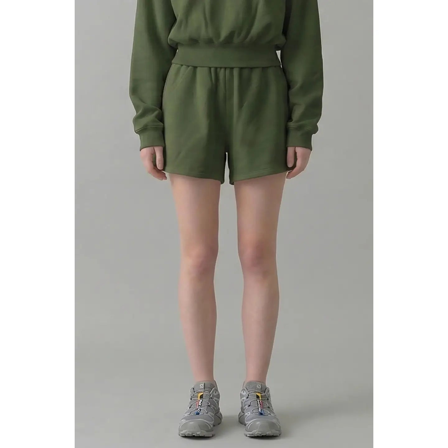 Cotton Terry Standard Short - Olive Green