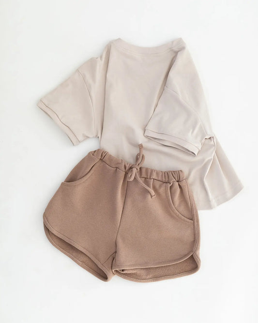 Track Shorts - Mocha