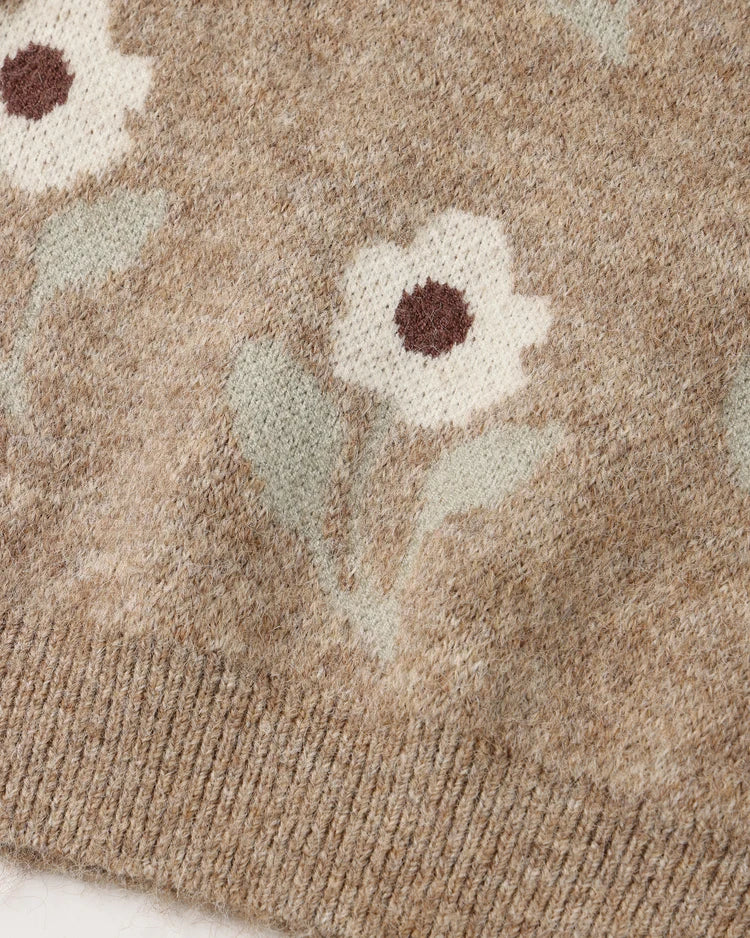Aspen Sweater Fawn Flower