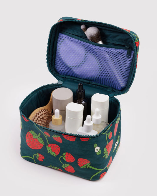 Large Cosmetic Case (Strawberry Blossom)