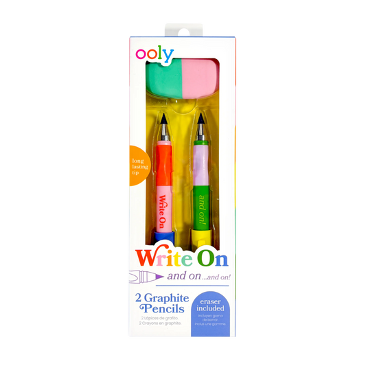 Write On Graphite Pencil and Eraser Set - 3 PC