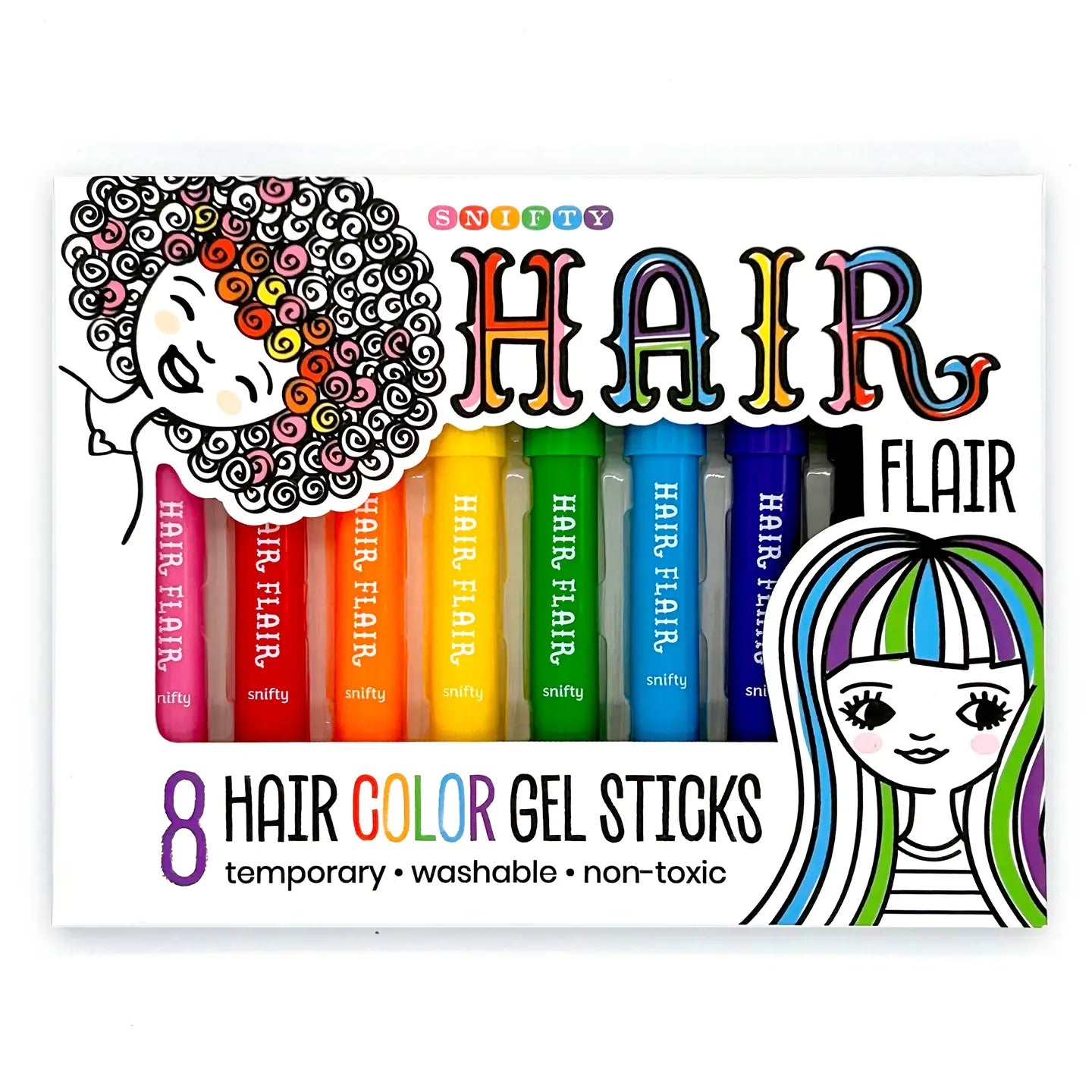 Hair Color Gel Sticks Set of 8