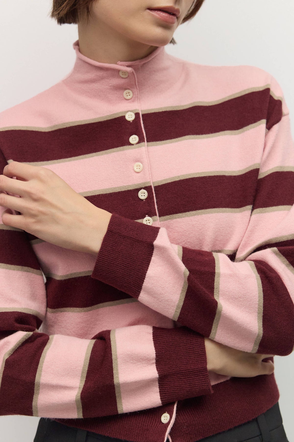 Mauve Claude Cardigan