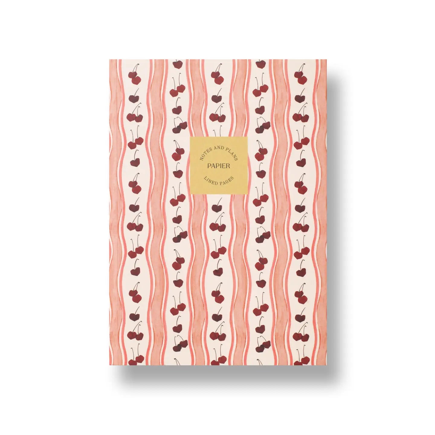 Cherry Wave Softcover Lined Notebook