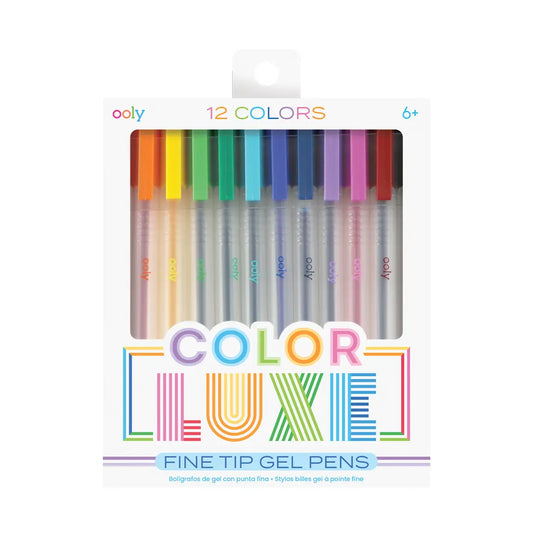 Color Luxe: Fine Tip Gel Pens (Set of 12)