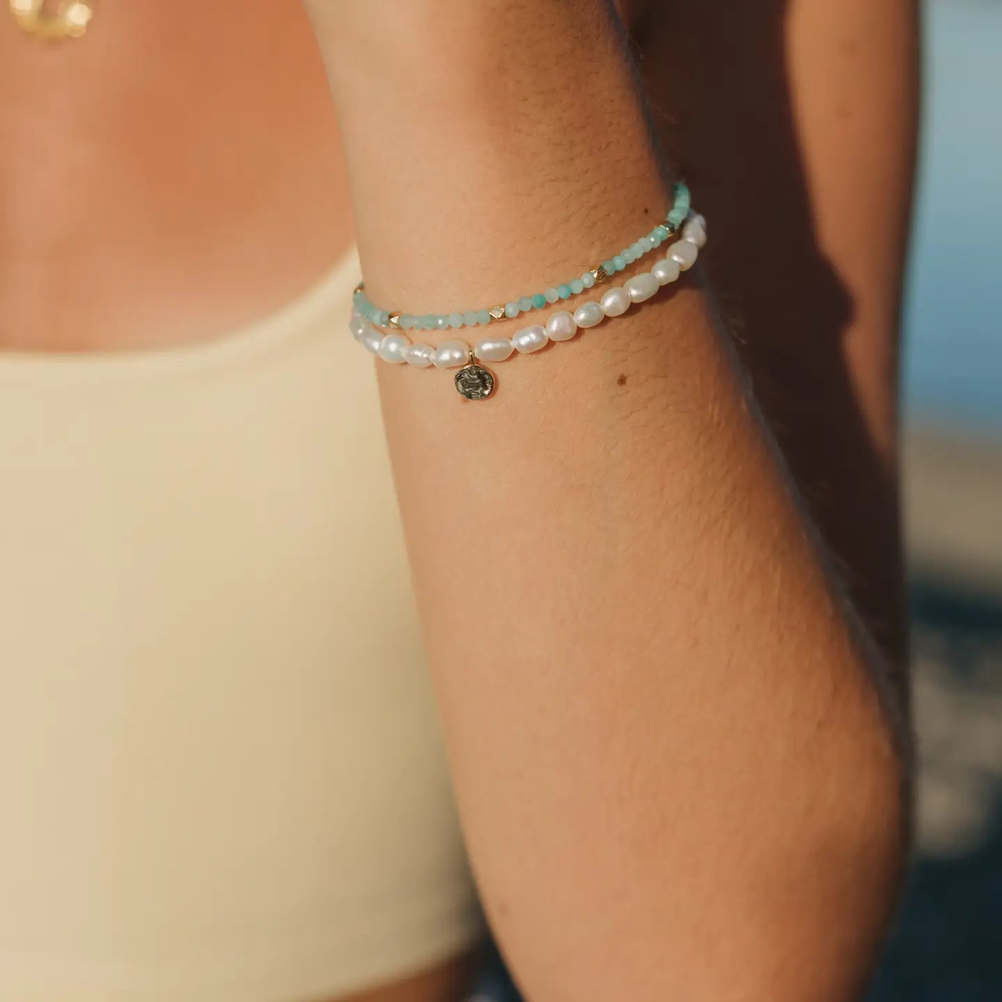 Golden Tide Freshwater Pearl Bracelet