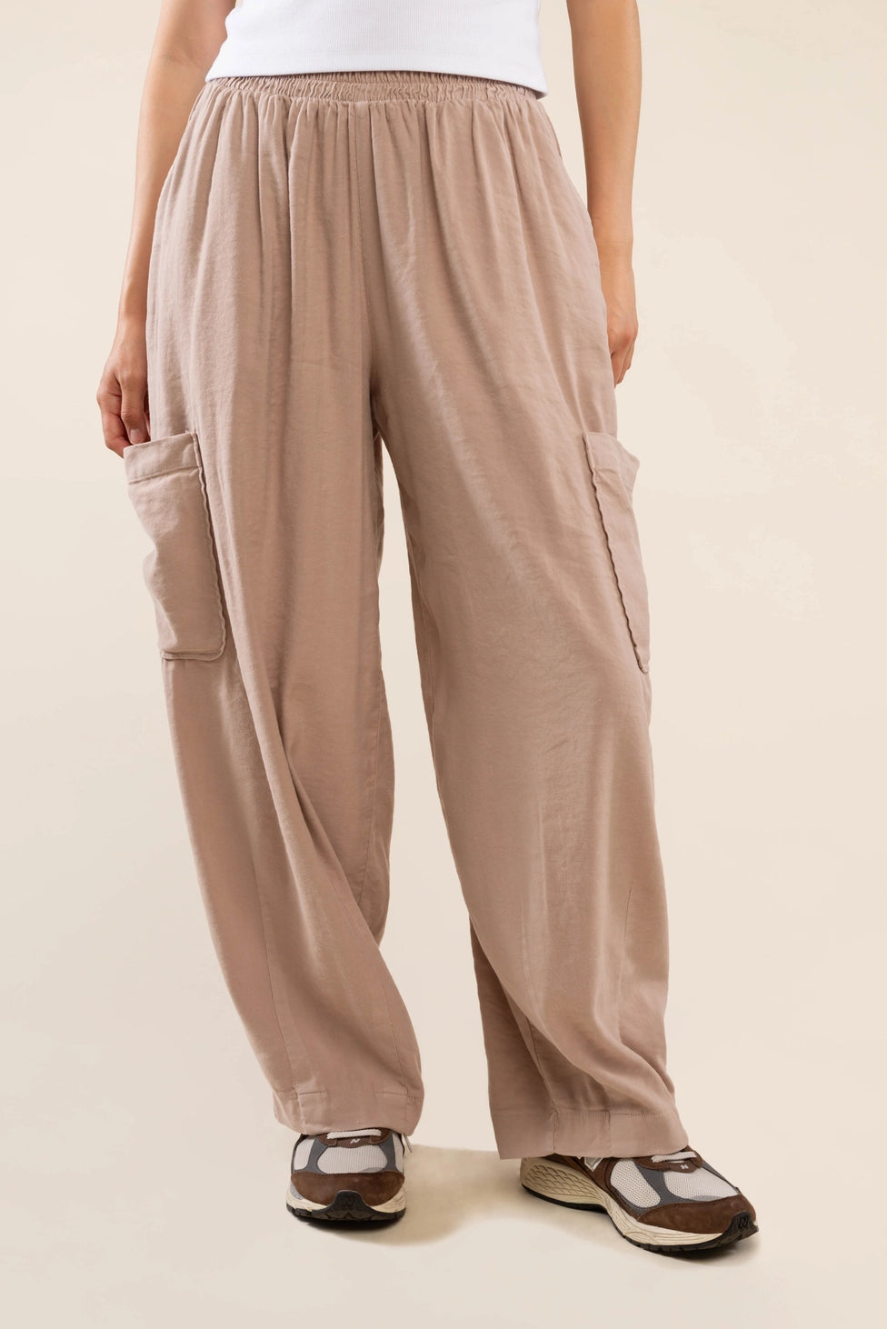 Range Tencel Lantern Pants | Mushroom