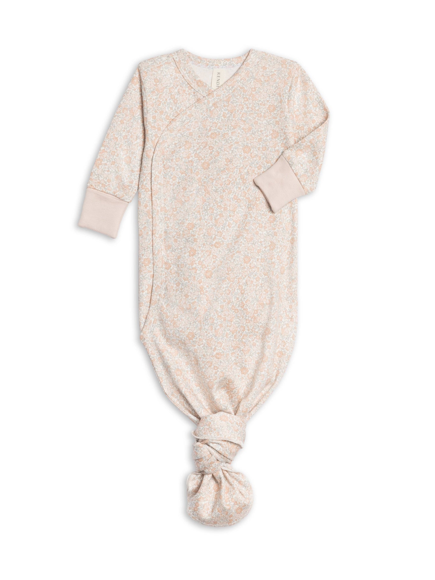 Indy Kimono Gown - Belmont Floral / Powder + Shell