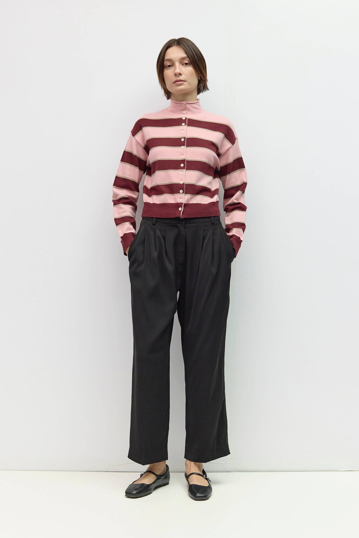Mauve Claude Cardigan