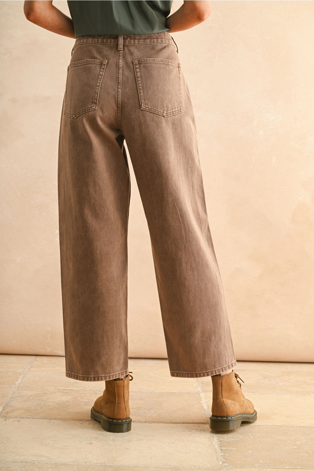 Mocha Washed Denim Pants