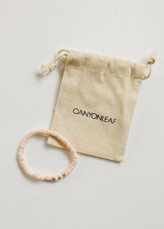 Pure Sea Shell + Gold || Adult Anklet or Bracelet