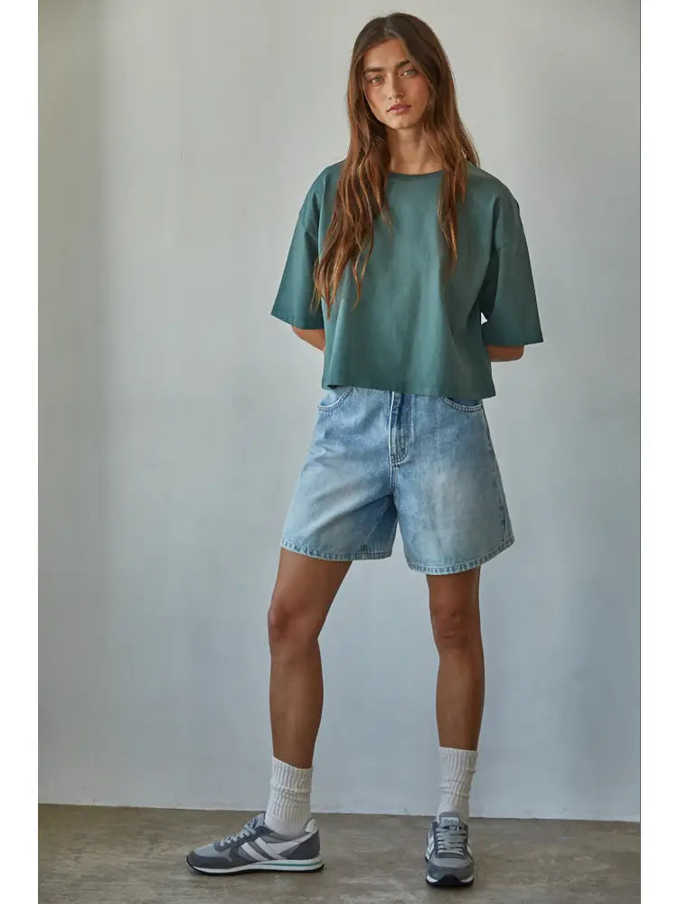 Relaxed Everyday Tee (Hunter Green)