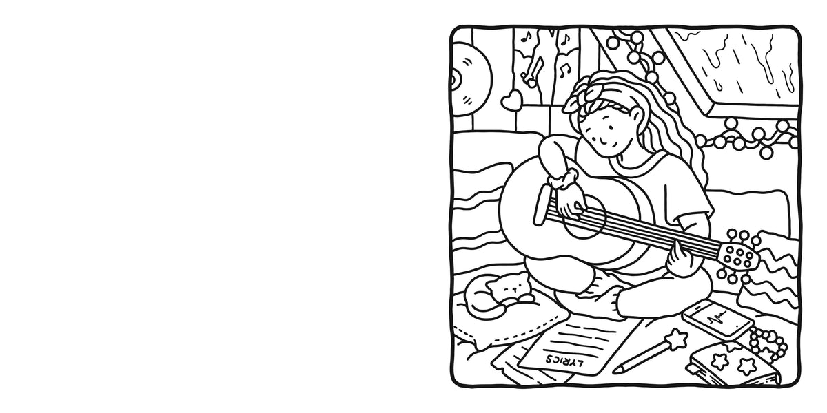 Girl Moments Coloring Book