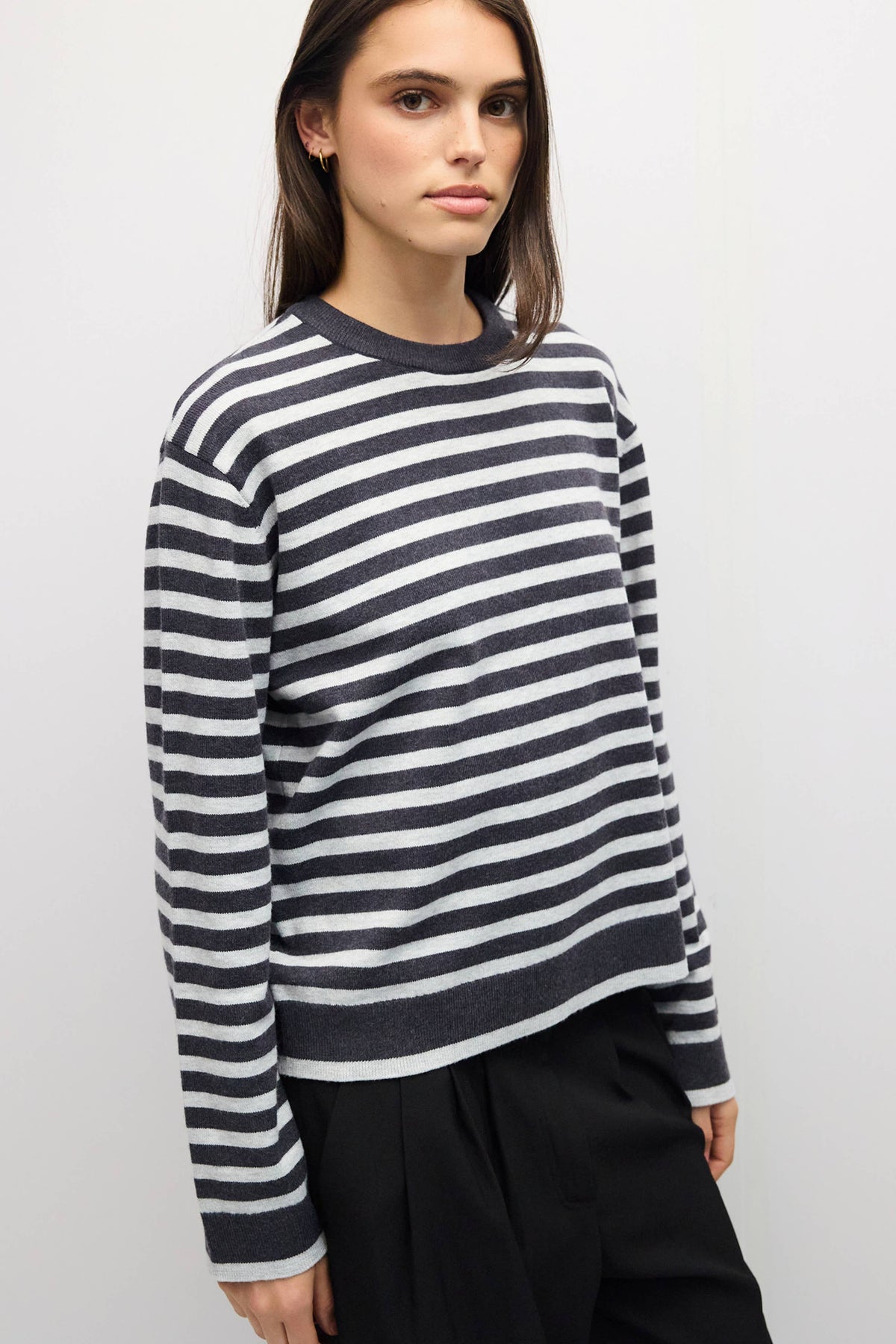 The Klein Sweater | Striped Boyfriend Sweater