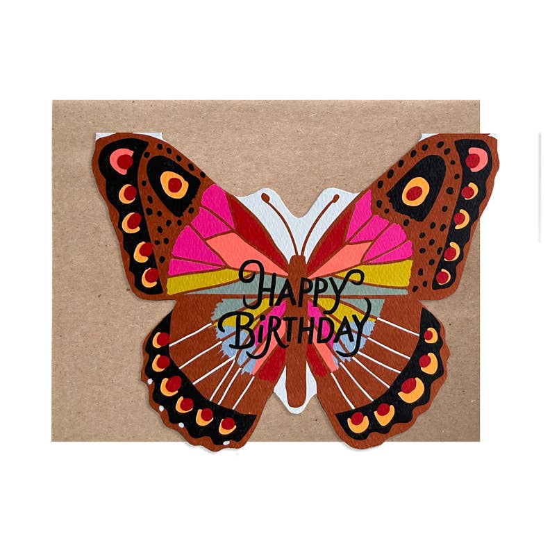 Rainbow Cut Out Butterfly