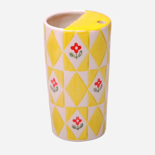 Flower Ceramic Travel Coffee