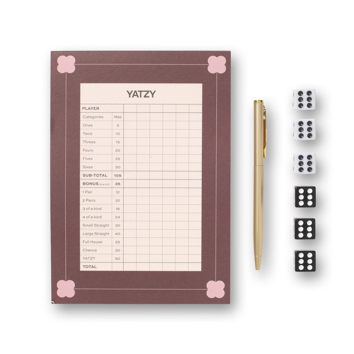 Yatzy Game Set - Clover Roll