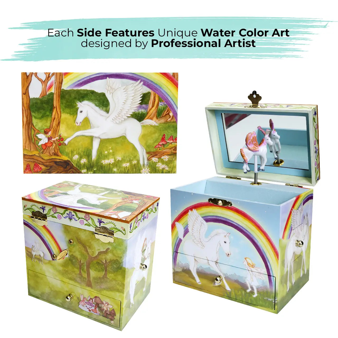Pegasus Musical Jewelry Box