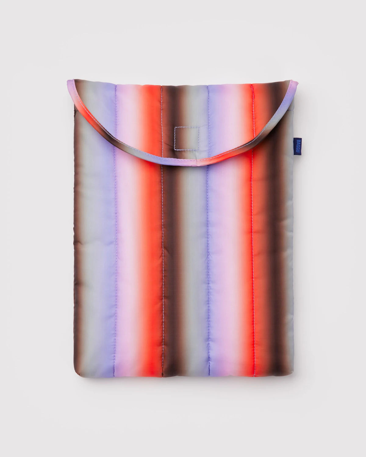 Puffy Laptop Sleeve 13"/14" (Gradient Stripe Poppy & Lilac)