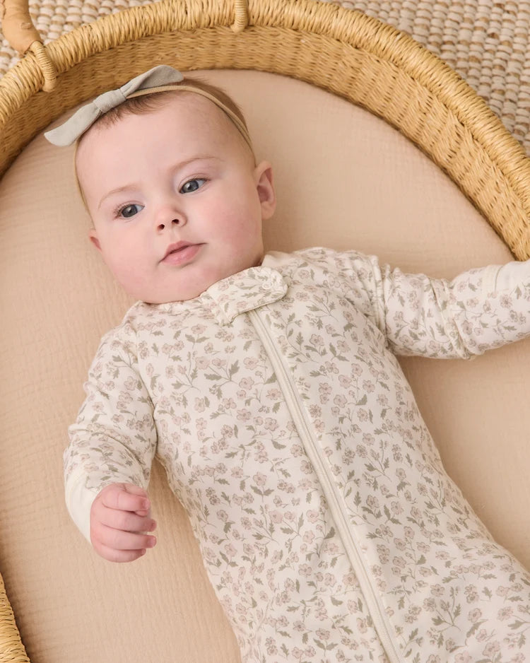 Zip Long Sleeve Sleeper Footie Floret