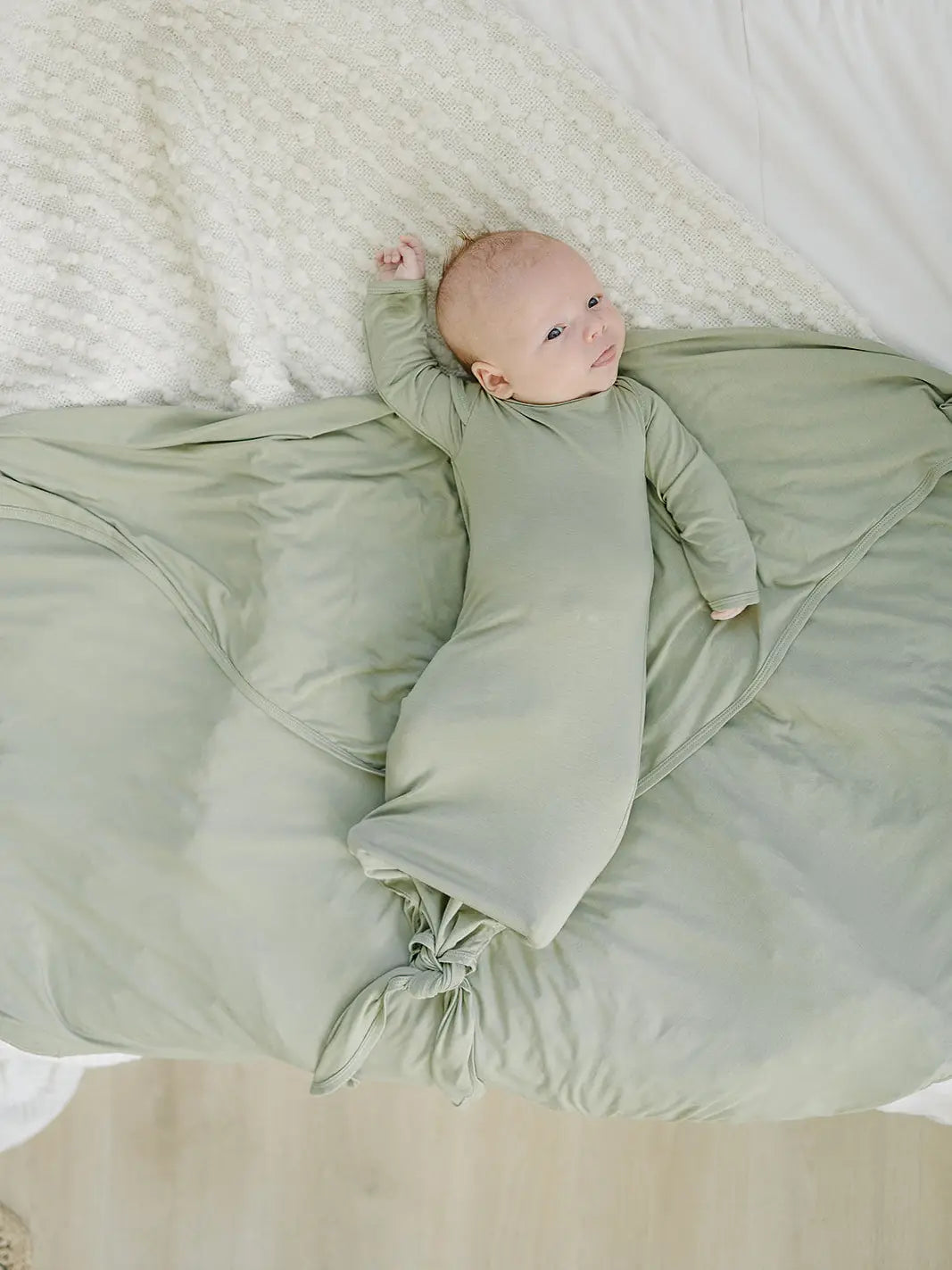 Dried Thyme Bamboo Swaddle Blanket