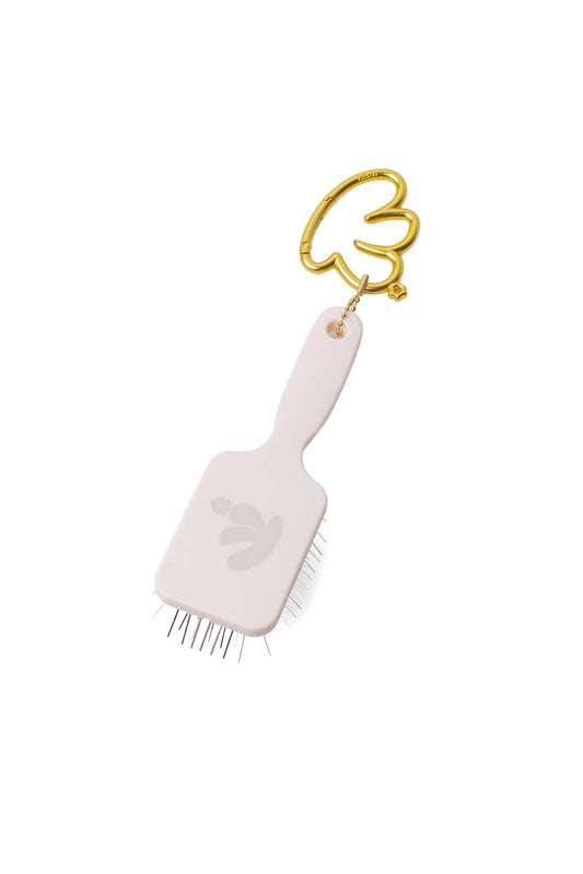 MINI SCALP TO ENDS BRUSH — TRAVEL-SIZE BRUSH: CREAM