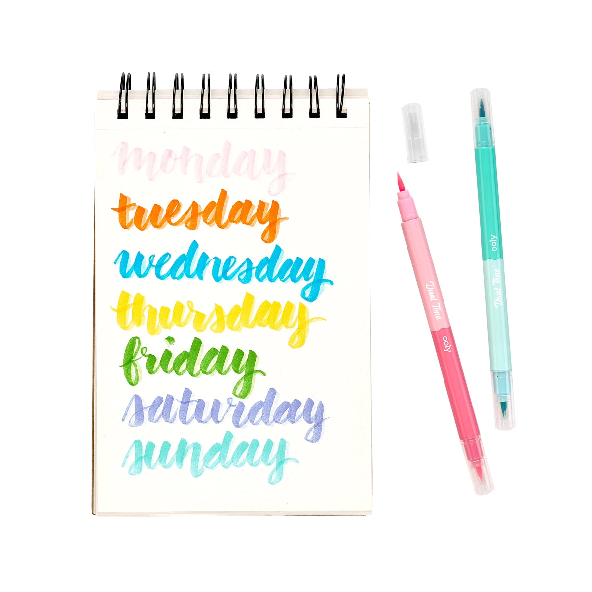 Dual Tone Double Ended Brush Markers (Set of 12 / 24 Colors)